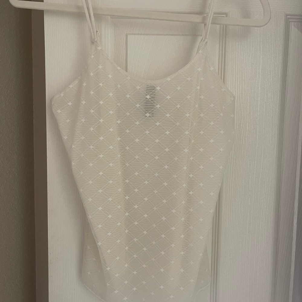 Women's Cream Spaghetti Strap Top